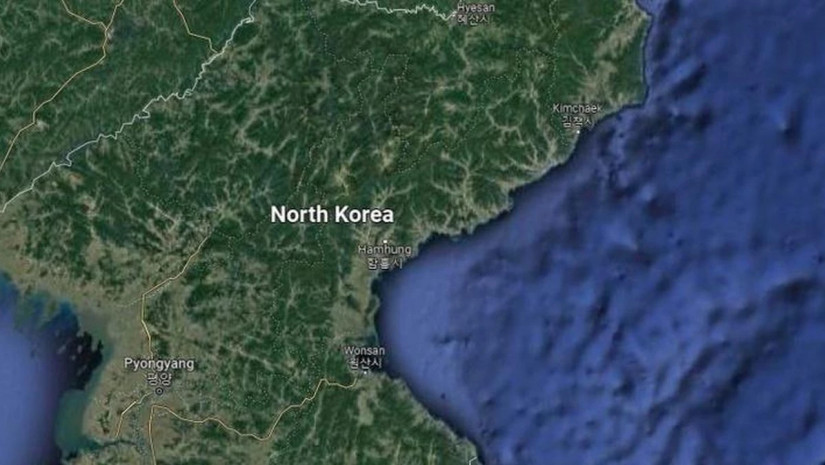 ჩრდილოეთ კორეა რუკაზე