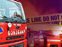 The fire that broke out in a residential building in Rustavi has been extinguished