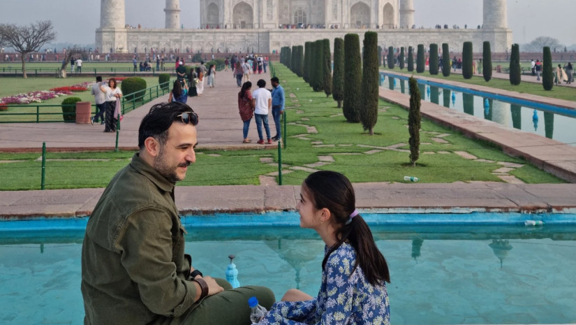 Nikoloz Tsulukidze is in India with his daughter - photos