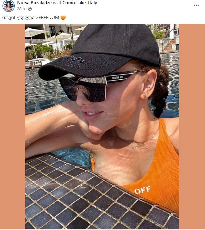„თავისუფლება...“ - ნახეთ, რა ფოტოს აქვეყნებს ნუცა ბუზალაძე იტალიიდან