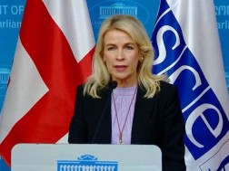 The President of the OSCE Parliamentary Assembly, Pia Kauma, announces that he has postponed his visit to Georgia