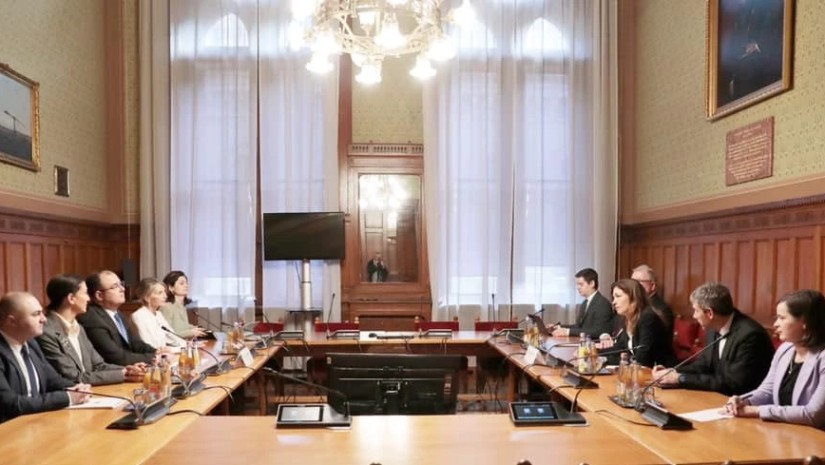 საქართველოს იუსტიციის მინისტრი რატი ბრეგაძე უნგრეთის ეროვნული ასამბლეის ევროპის საკითხთა კომიტეტის თავმჯდომარე იუდიტ ვარგას შეხვდა   