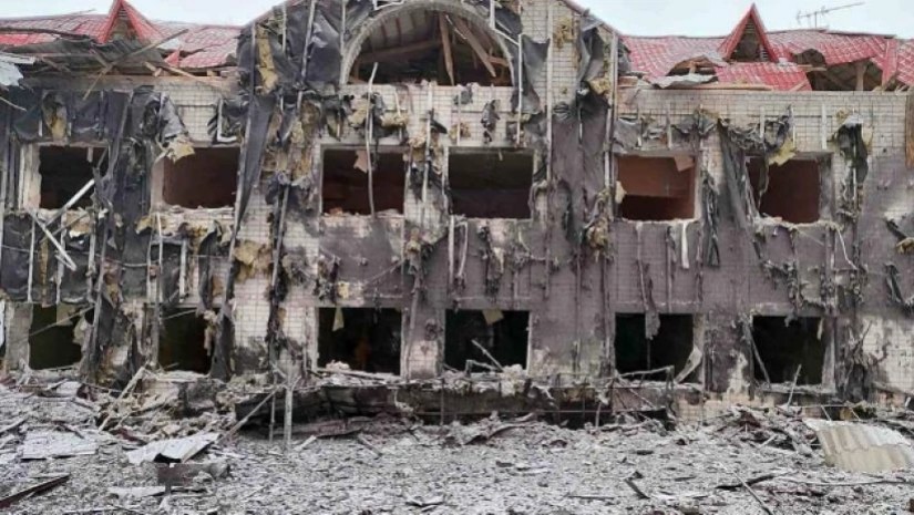 ოკუპანტებმა ხარკოვის ბავშვთა გამაჯანსაღებელი ბანაკის შენობა დაბომბეს