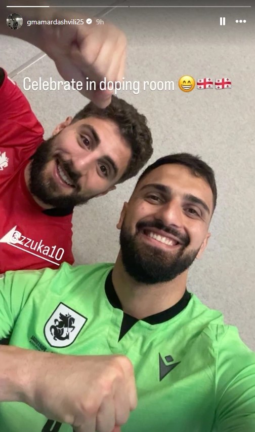 გუშინდელი მატჩის შემდეგ, მამარდაშვილი და დავითაშვილი დოპინგ ტესტზე შეამოწმეს