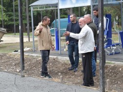 Varlam Liparteliani familiarized himself with the construction works of two sports fields in the village of Nasaguri