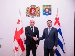 Chairman of the Government of Adjara Tornike Rizhvadze met with Chairman of the Government of Abkhazia Levan Mgaloblishvili