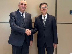 Minister of Finance Lasha Khutsishvili met with the Minister of Finance of the People's Republic of China