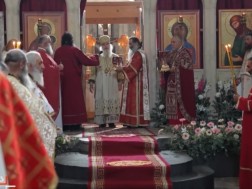 In connection with the commemoration of St. Ketevan Queen, Reverend Davit led a service in Alaverdi Cathedral.