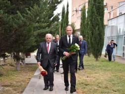 Levan Mgaloblishvili paid tribute to the memory of national heroes and the first chairman of the Supreme Council of the Autonomous Republic of Abkhazia