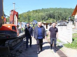 Irakli Karseladze got acquainted with the construction works of water supply and drainage infrastructure in Bakuriani