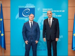 Givi Mikanadze met with the Secretary General of the Council of Europe in Strasbourg