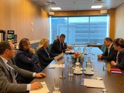 Nikoloz Samkharadze met with the President of the OSCE Parliamentary Assembly, the Head of the Monitoring Mission in Georgia, Pia Kauma