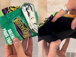 Balenciaga launched a wallet in the shape of chips