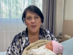 In Kutaisi, a 54-year-old woman became the mother of her first child