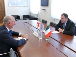 Nikoloz Samkharadze met the Italian ambassador