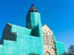 Corresponding works to restore the dome of Alaverdi Cathedral continue