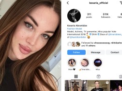 What happens to Kesaria Abramidze's social pages? - He had more than half a million subscribers