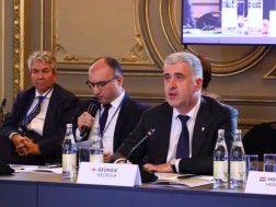 Otar Shamugia gave a speech at the ministerial meeting held in the French city of Dijon