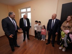 In Kutaisi, about 200 displaced families were given apartments