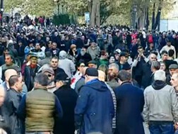 Another gathering place is the Baratashvili Bridge, from where the stream of people will move towards the Freedom Square