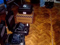 An incident occurred at the 23rd election precinct of Didvela village in Baghdati - a citizen damaged the verification machine