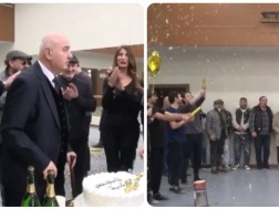 VIDEO: Fridon Sulaberidze's birthday - dancers and singers arranged a surprise for him