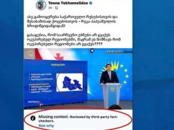 Fact checkers expose the opposition in another lie - it is confirmed that the information about the map of Georgia shown by Shalva Papuashvili was misinformed on social networks