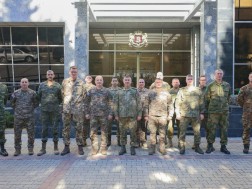 A delegation of NATO ground forces was hosted in the defense forces