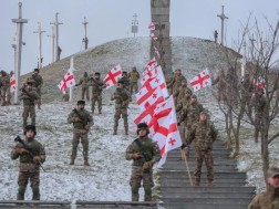 The cadets of the National Defense Academy took a military oath