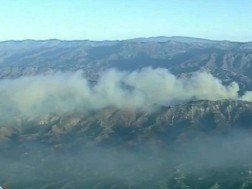 For the second day in the state of California, forest massifs are burning