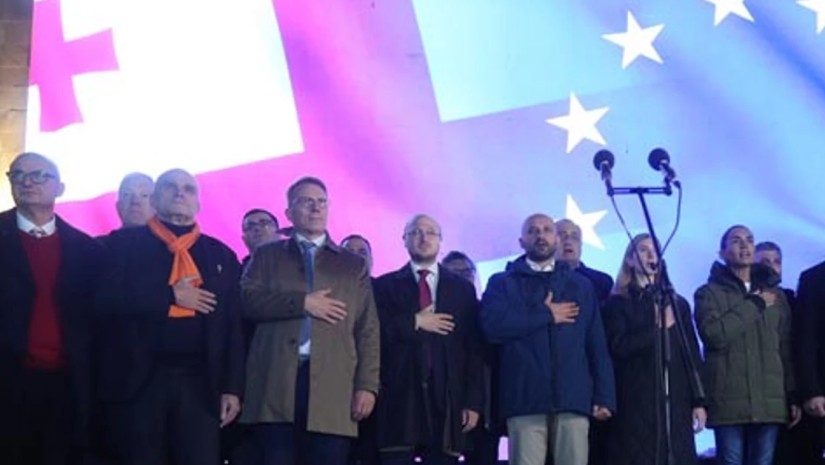 აქცია რუსთაველზე აქცია რუსთაველზე