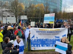 A demonstration was held in Berlin demanding the end of the war in Ukraine