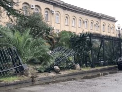 In occupied Abkhazia, the participants of the so-called Parliament building and the so-called They left the government complex