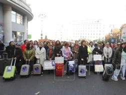 A women's march was held in Tbilisi