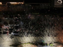 Participants of the rally gathered at Republic Square