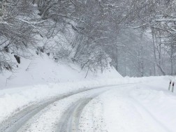 Snow and blizzard - where the movement of all kinds of motor vehicles was restricted