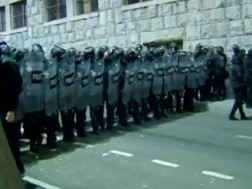 A special forces squad appeared on Chichinadze Street