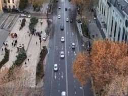 Motor traffic has been restored on Rustaveli Avenue