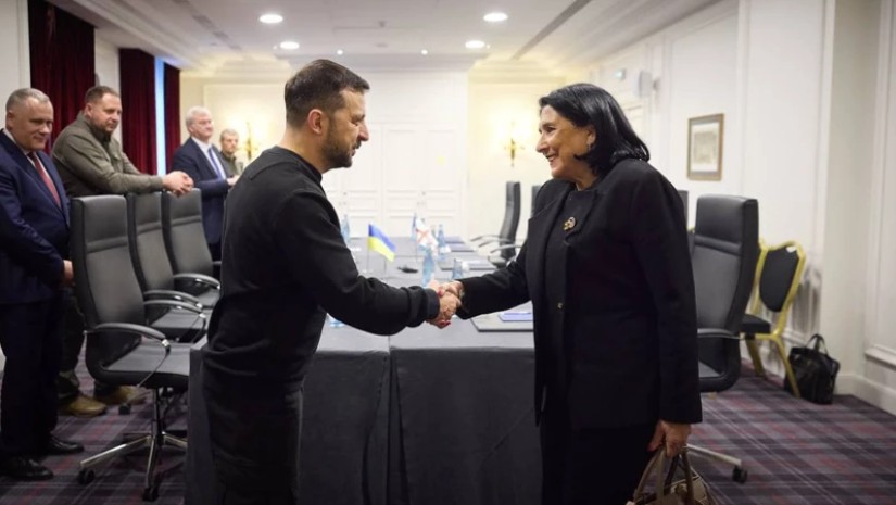 სალომე ზურაბიშვილი ვოლოდიმირ ზელენსკის შეხვდა