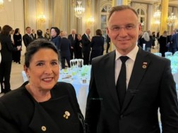 The President of Georgia met with his Polish counterpart Andrzej Duda in Paris