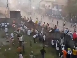 56 people died during a stampede at a football match - the incident took place in Guinea