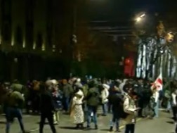 14th day of protest - Rustaveli Avenue was blocked