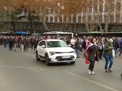 A protest march of representatives of the arts and IT sphere is being held in Tbilisi