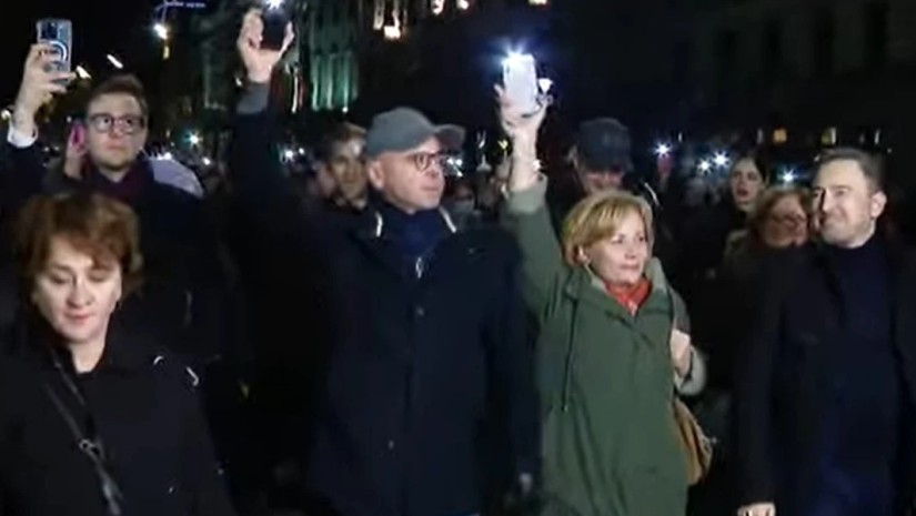ევროპარლამენტარები აქციაზე