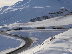 Traffic with trailers and semi-trailers has been restored on the Gudauri (post)-Kobi section.