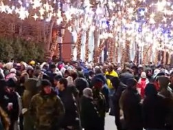 21st day of the protest - action is taking place on Rustaveli Avenue