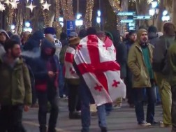 A protest action is taking place on Rustaveli Avenue - the demands of the demonstrators are unchanged