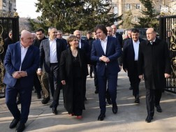 The Prime Minister visited the newly rehabilitated 4th public school of Zestafoni