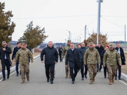 Mikheil Kavelashvili visited the 4th infantry of the Georgian Defense Forces in Vaziani and the 5th artillery brigades