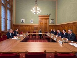 The delegation of Parliament is in Hungary under the leadership of Givi Mikanadze